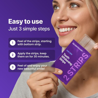 Purple Teeth Whitening Strips